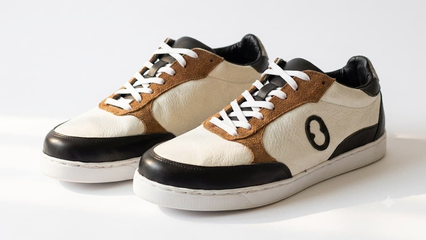 Anthem Court pair in Bone Cognac, three-quarter view